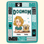 Dog Mom - Dog Dad - Personalized Dog Mom Blanket