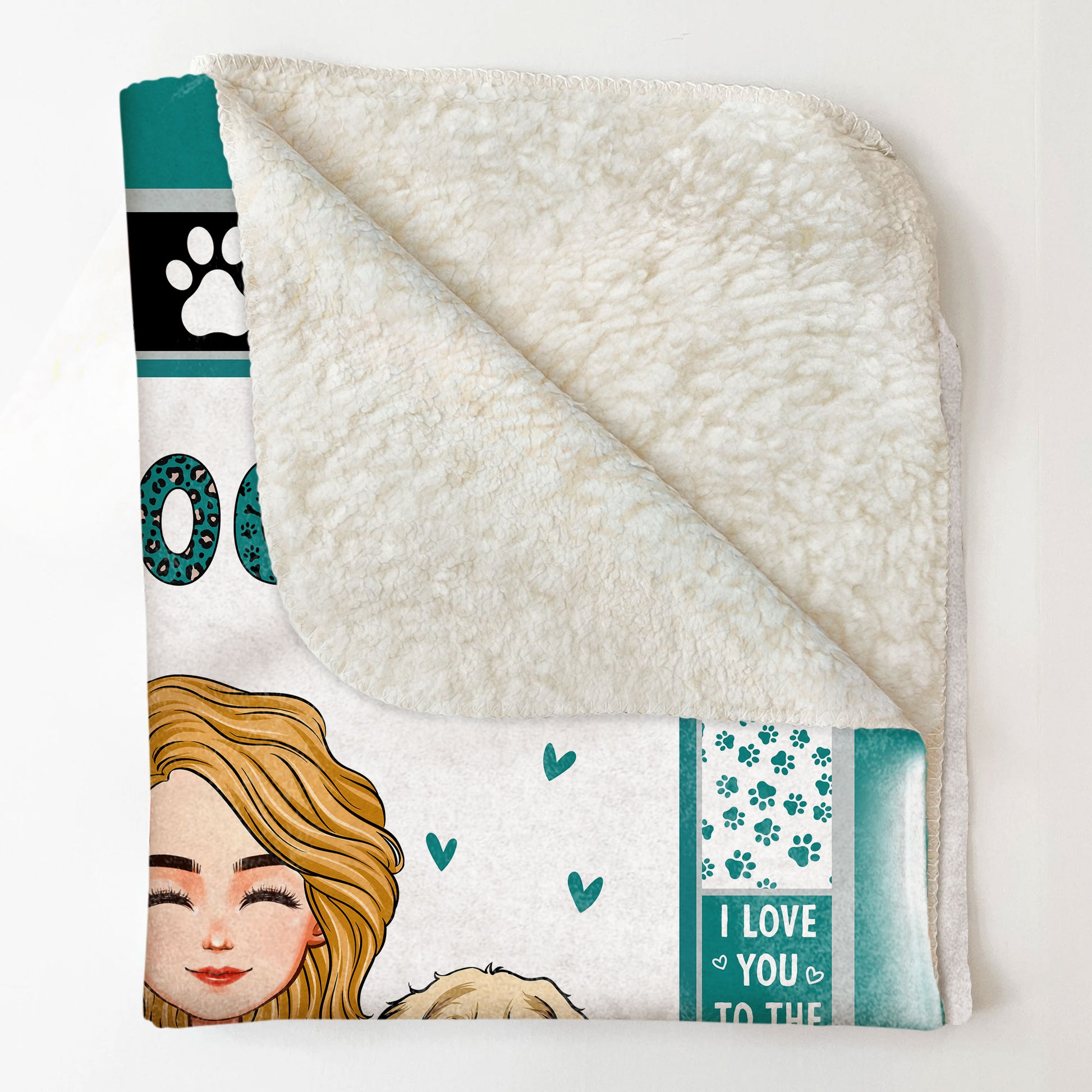 Personalized To My Mom Even When I'm Not Close by - Letter Fleece Blanket -  Premium Sherpa Blanket - Woven Blanket