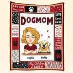 Dog Mom - Dog Dad - Personalized Dog Mom Blanket