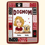 Dog Mom - Dog Dad - Personalized Dog Mom Blanket
