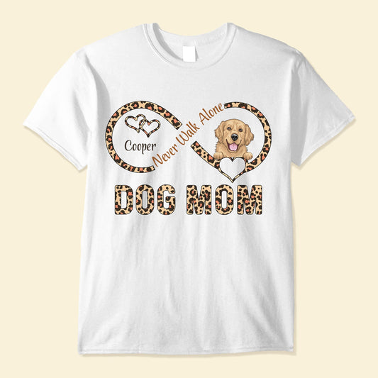 Dog Mom Cat Mom Leopard - Personalized Shirt