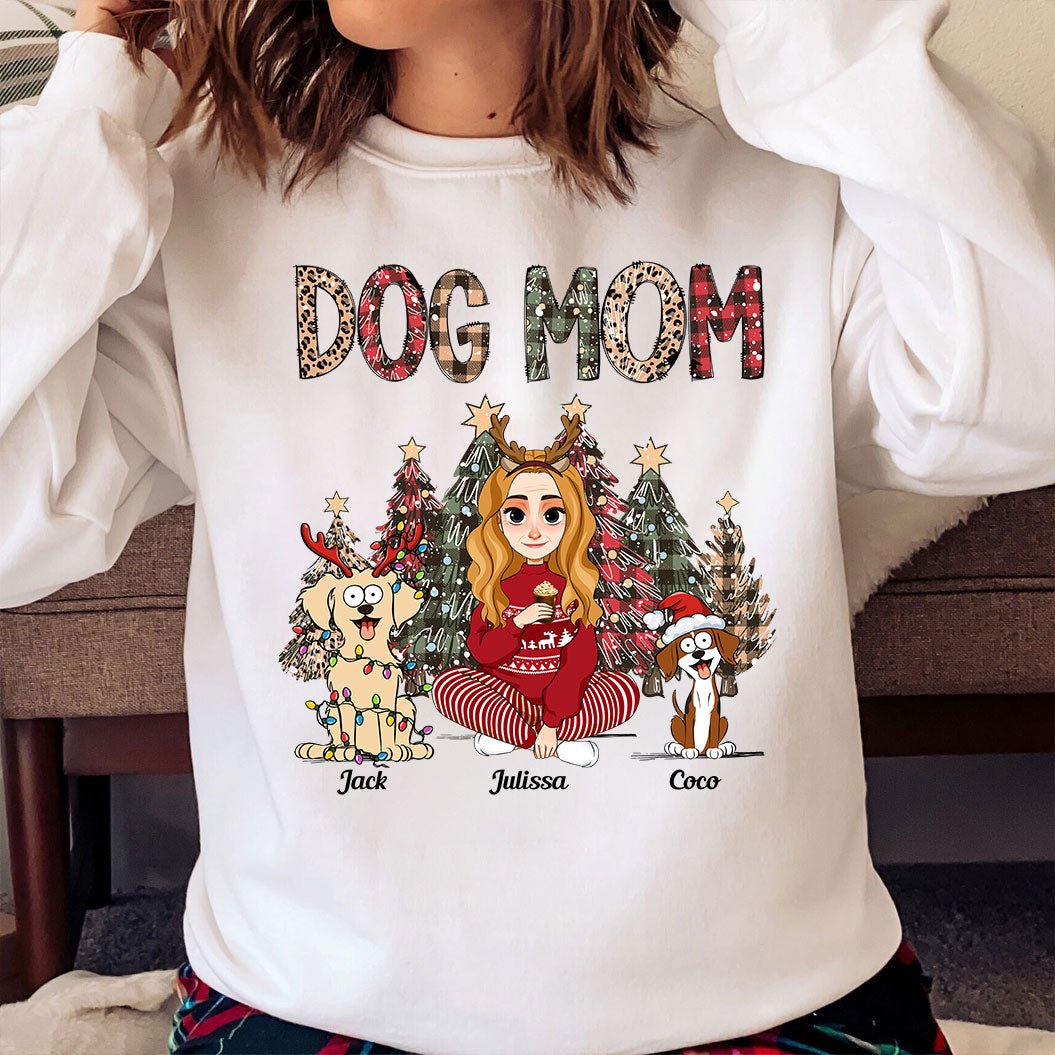 Dog Mom Christmas Gift For Dog Lovers - Personalized Shirt