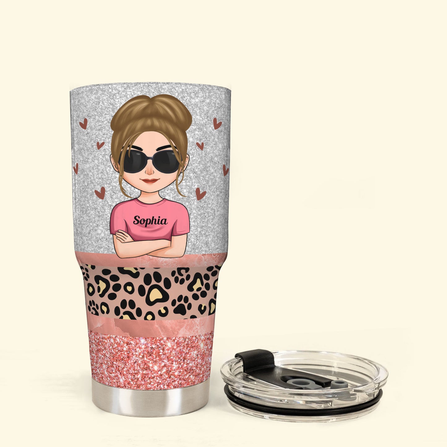 Dog Mom - I'm A Simple Woman  - Personalized 30oz Tumbler - Birthday Gift For Mom, Dog Mom, Dog Lover