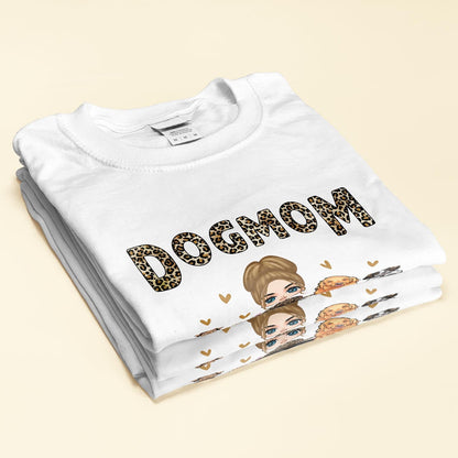 Dog Mom Leopard Design  - Personalized Shirt