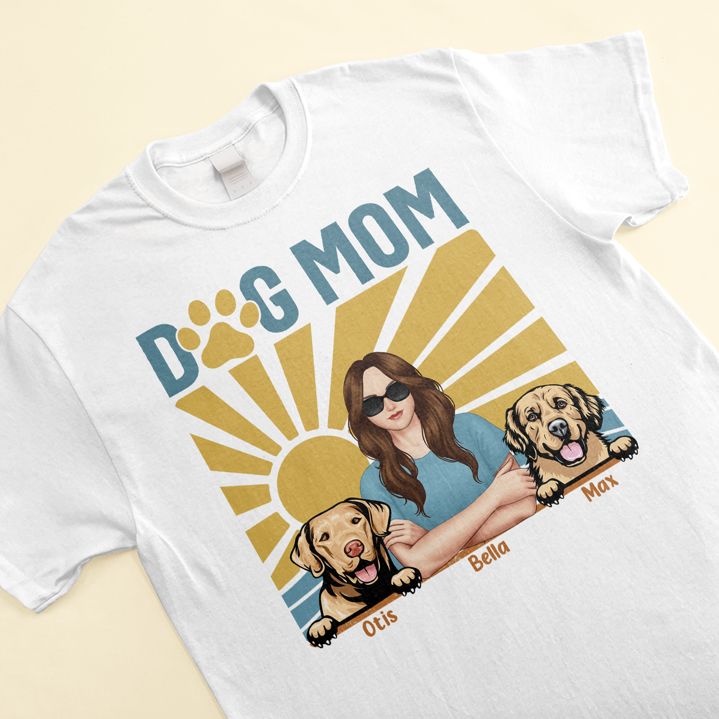 Dog Mom New Ver - Personalized Shirt - Funny Birthday Gift For Dog Mom, Wife, Daughter, Bestie