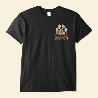 Dog Mom Paw Mountain View Vintage - Personalized Shirt