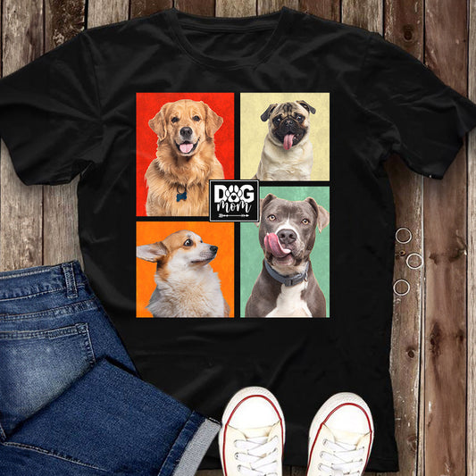 Dog Mom - Personalized Photo Shirt