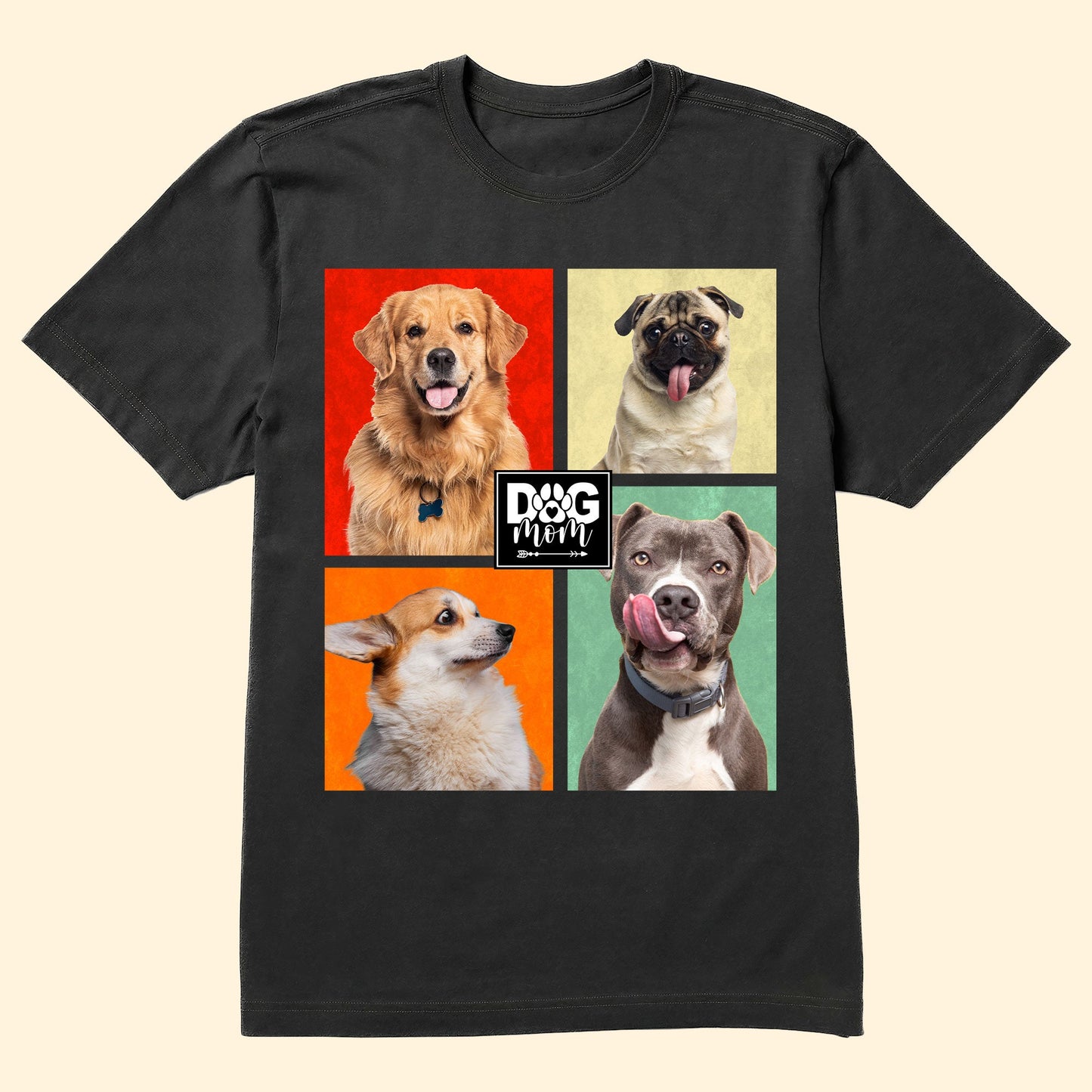 Dog Mom - Personalized Photo Shirt