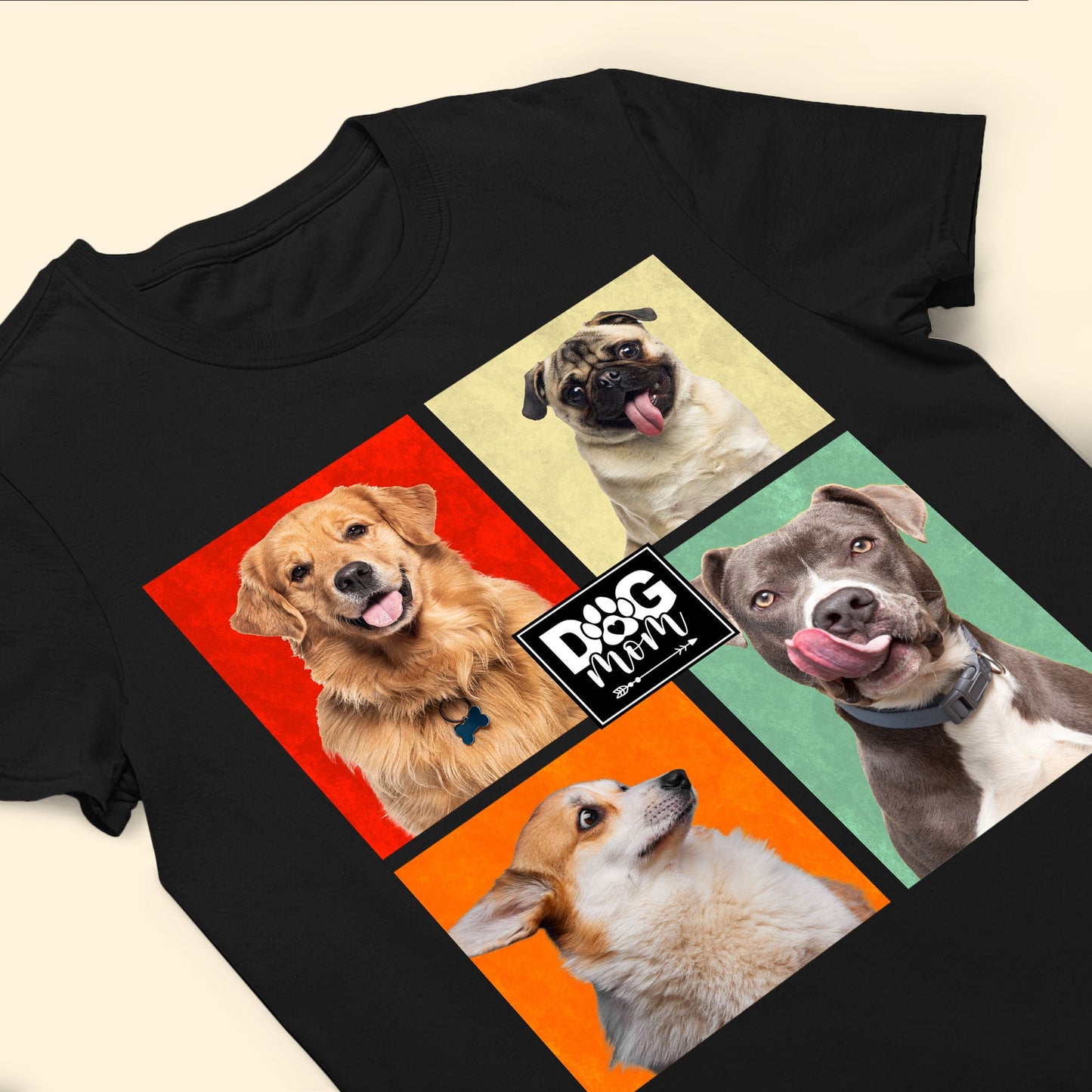 Dog Mom - Personalized Photo Shirt