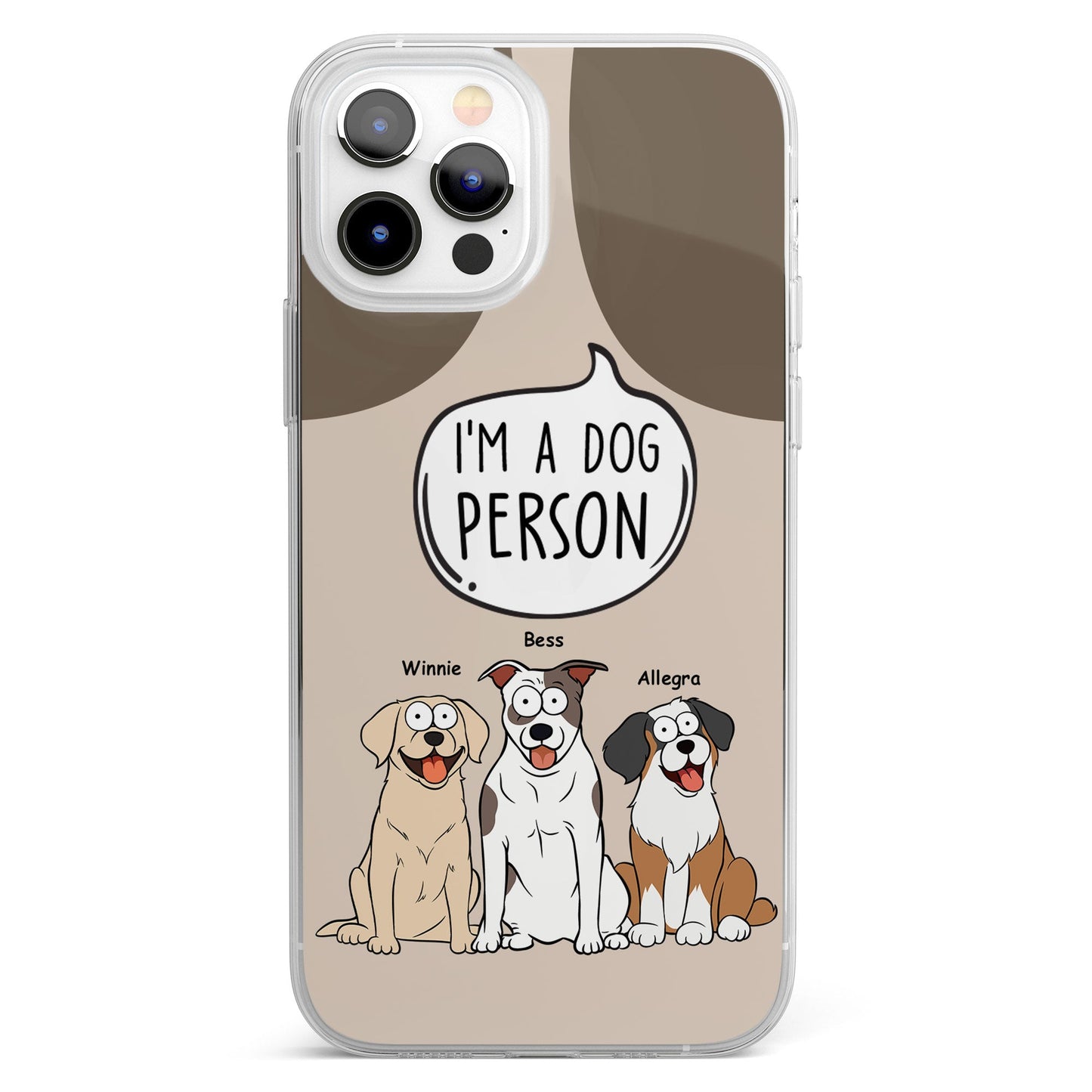 Dog Person - Personalized Clear Phone Case