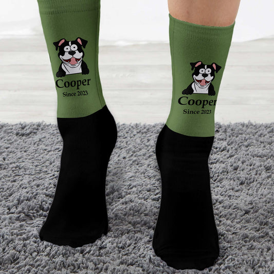 Dog Portrait - Personalized Knee High Socks