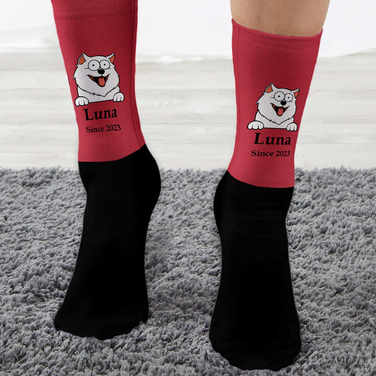 Dog Portrait - Personalized Knee High Socks