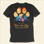 Dog & Girl - A Bond That Can't Be Broken - Personalized Back Printed Shirt - Birthday, Loving Gift For Dog Mom, Dog Mama, Dog Lovers