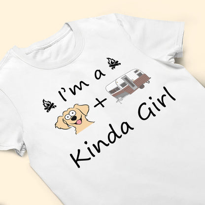 Dogs And Camper Kinda Girl - Personalized Shirt