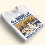 Dogs And Hiking Solve My Problems - Personalized Shirt