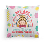 Doing Amazing Things - Personalized Pillow (Insert Included)