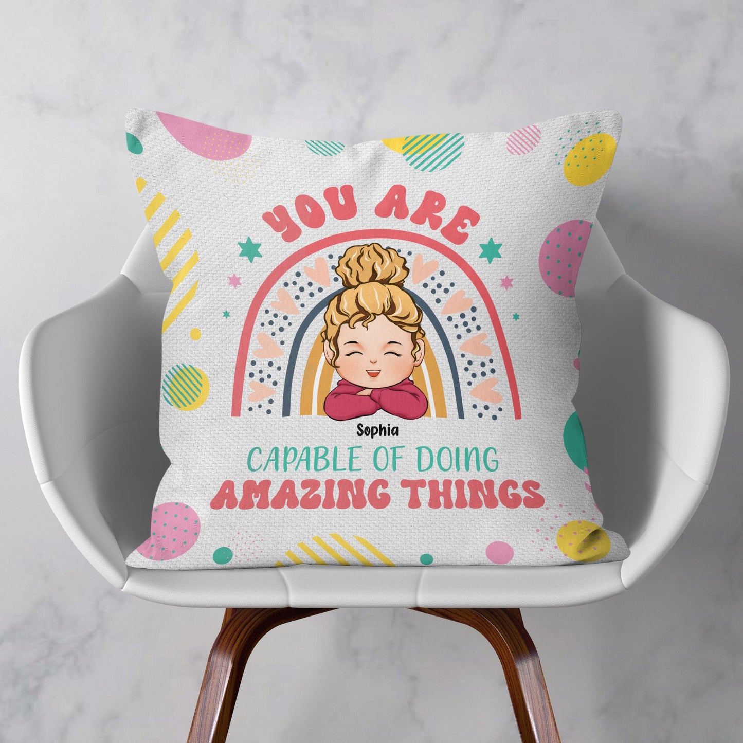 Doing Amazing Things - Personalized Pillow (Insert Included)