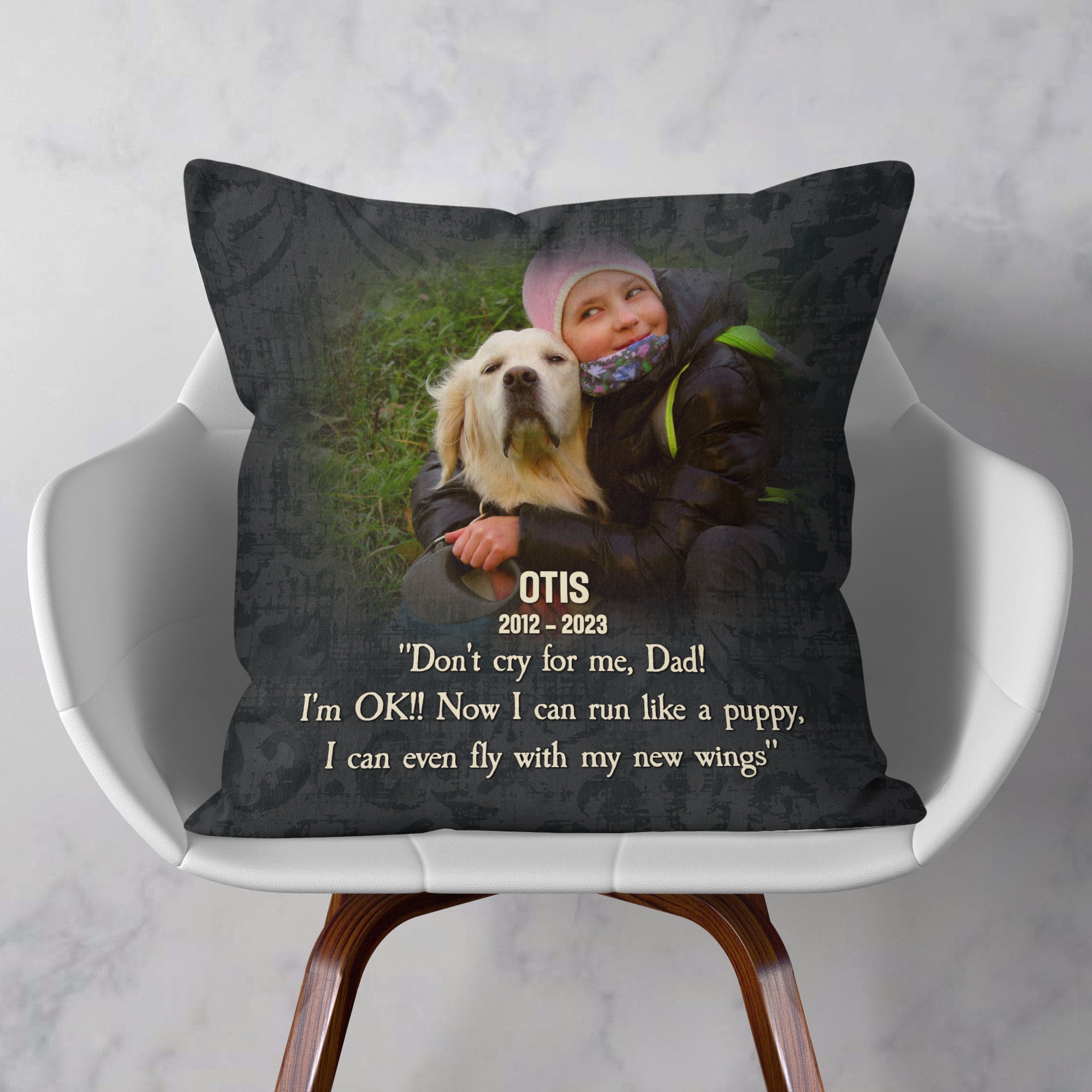 Don't Cry For Me, Mom - Personalized Photo Pillow (Insert Included)