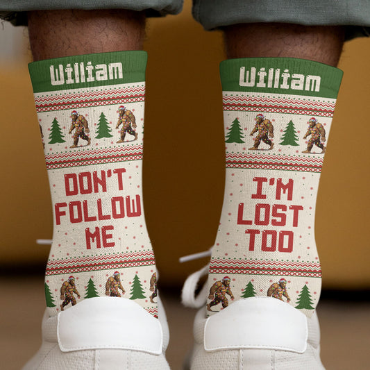 Don't Follow Me - Personalized Crew Socks