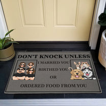 Don't Knock Unless I Married You - Personalized Doormat
