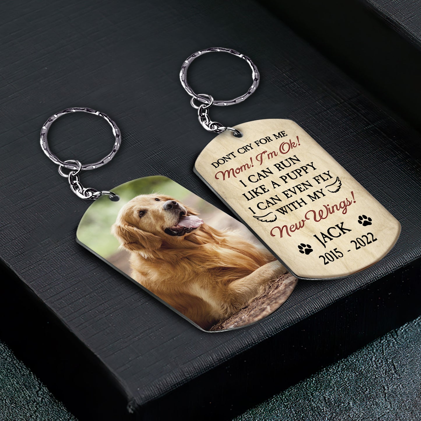 Don't Cry For Me - Personalized Photo Keychain