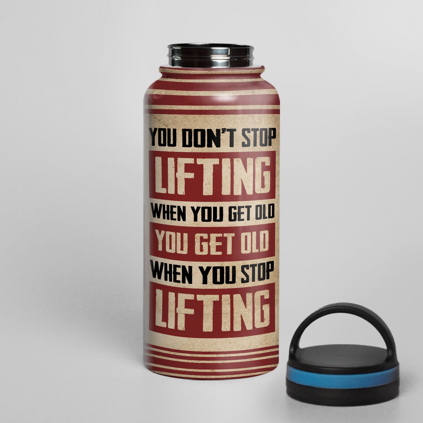 Don't Stop When You're Tired Stop When You're Done - Personalized 32oz Steel Water Bottle