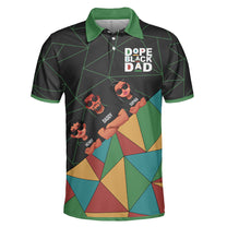 Dope Black Dad - Personalized Polo Shirt