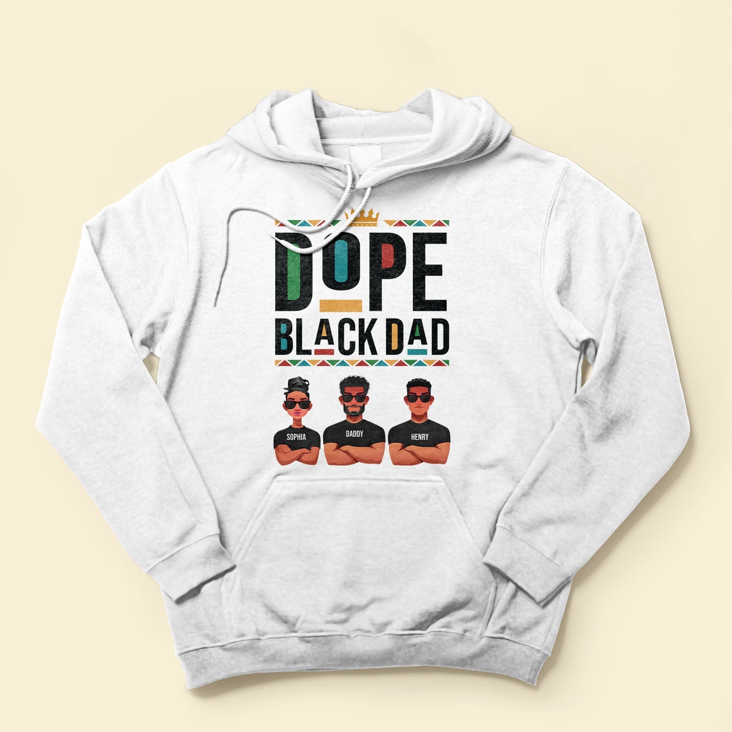 Dope Black Dad - Personalized Shirt