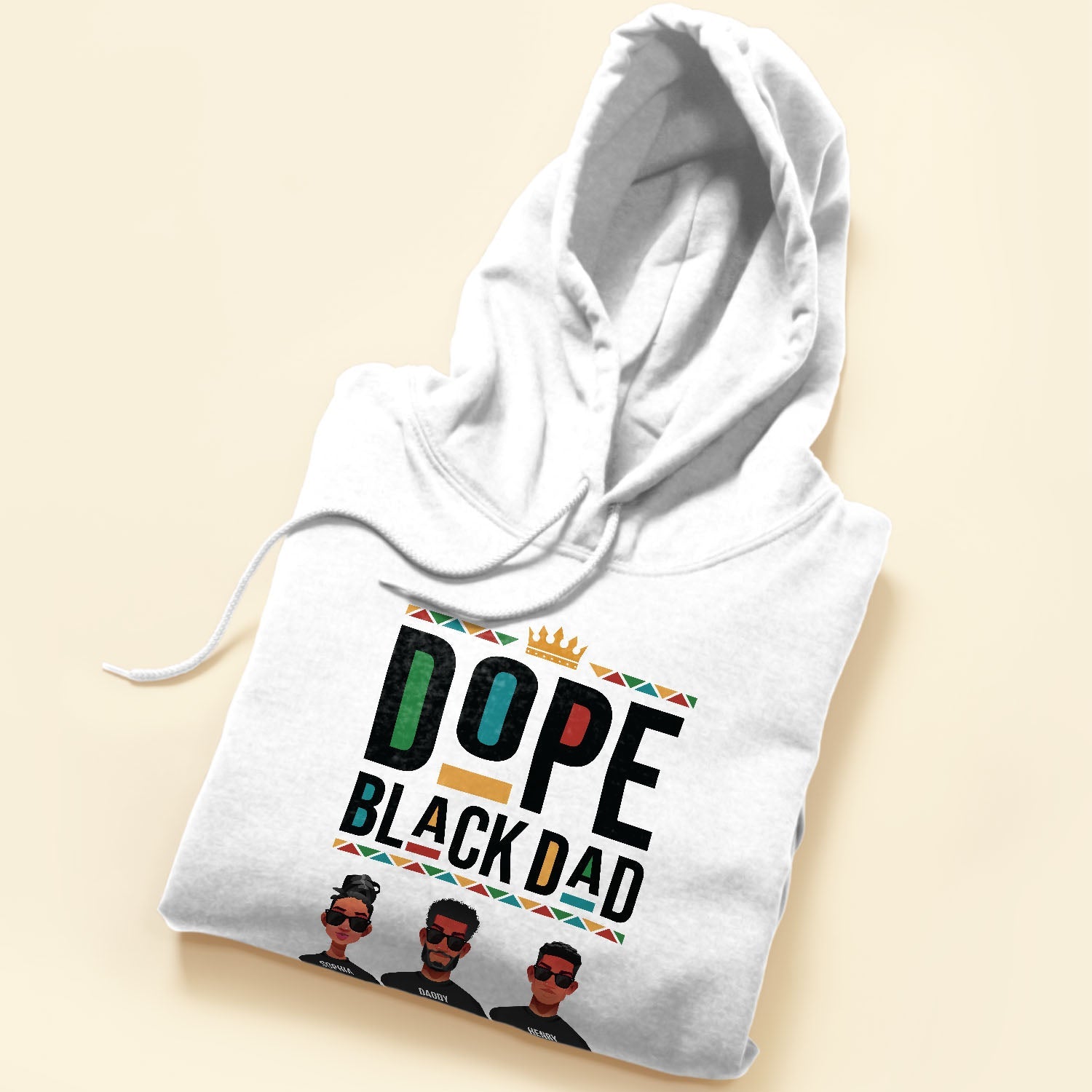 Dope Black Dad - Personalized Shirt