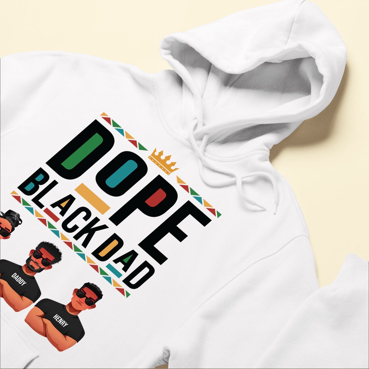 Dope Black Dad - Personalized Shirt