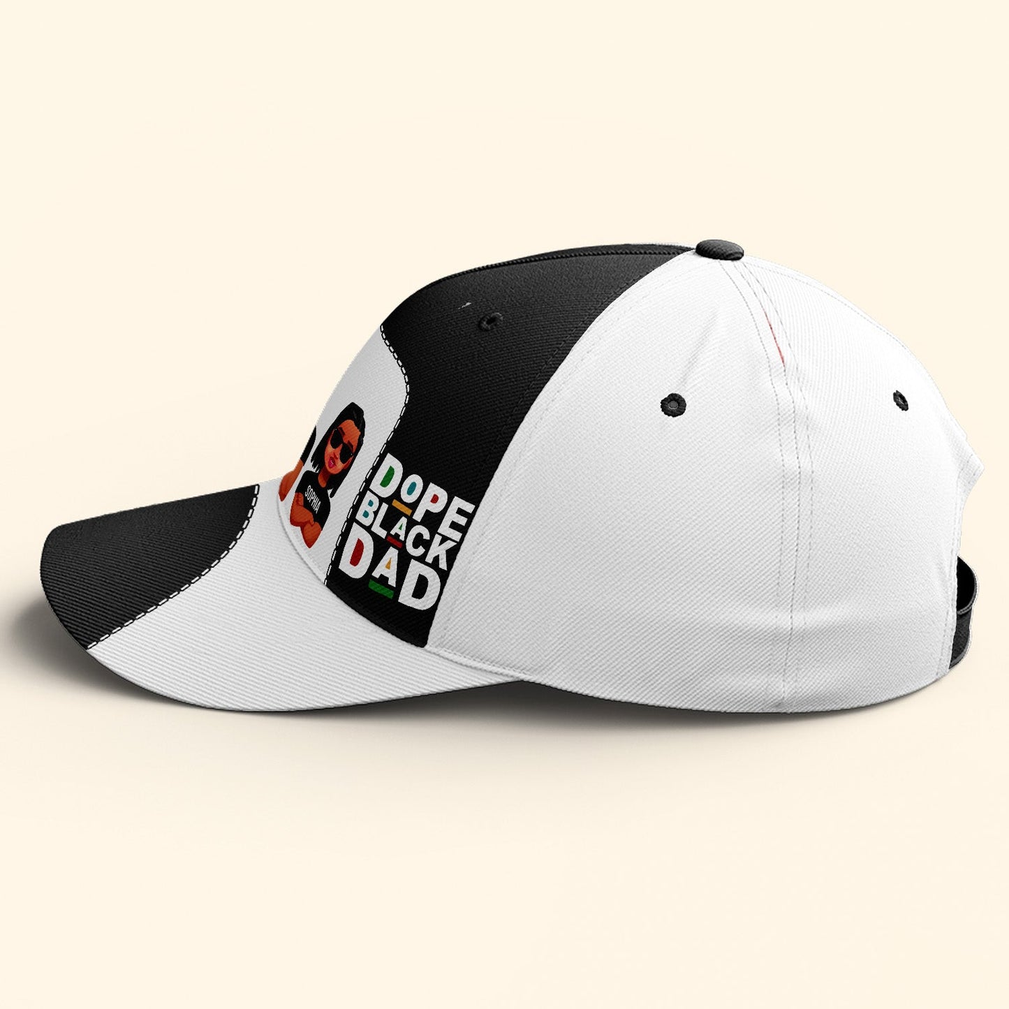 Dope Black Dad Ver 2 - Personalized Classic Cap