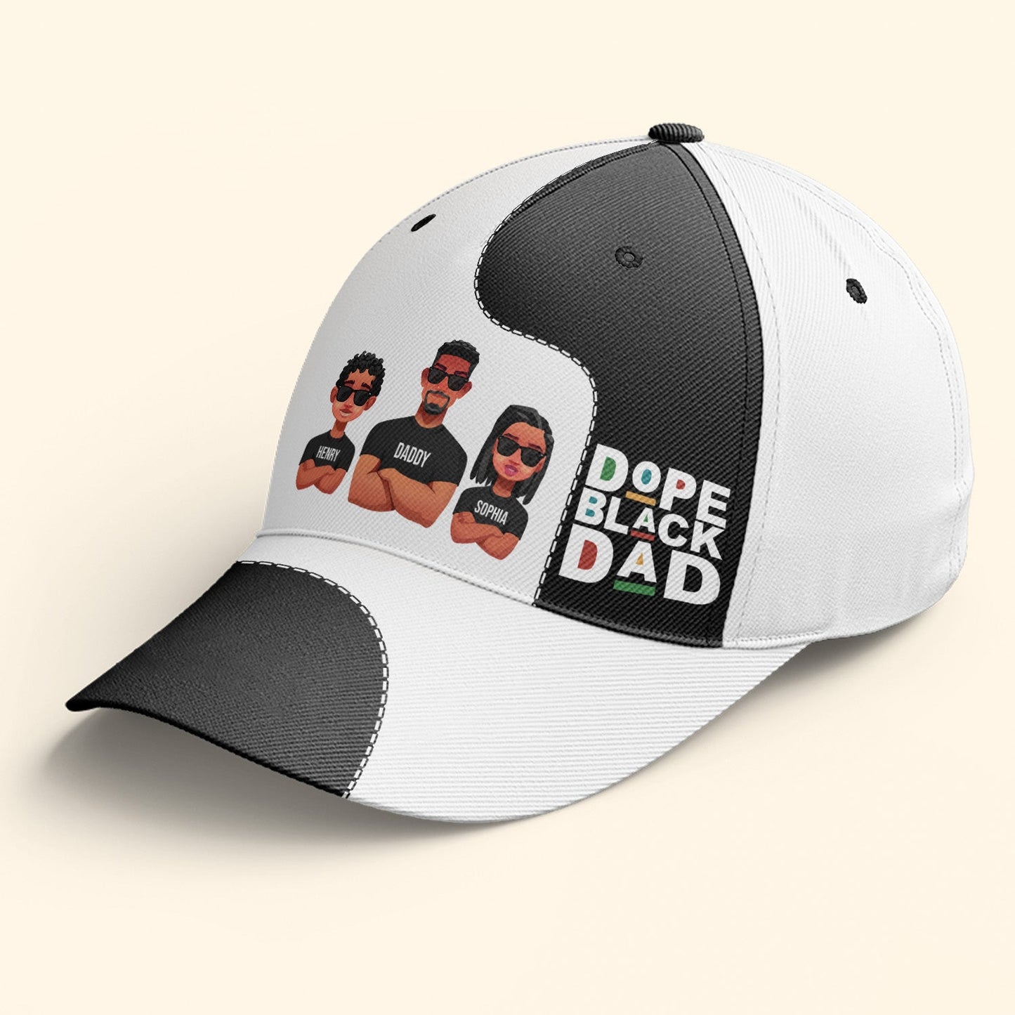 Dope Black Dad Ver 2 - Personalized Classic Cap