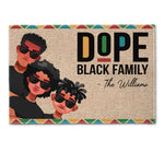 Dope Black Family - Personalized Doormat