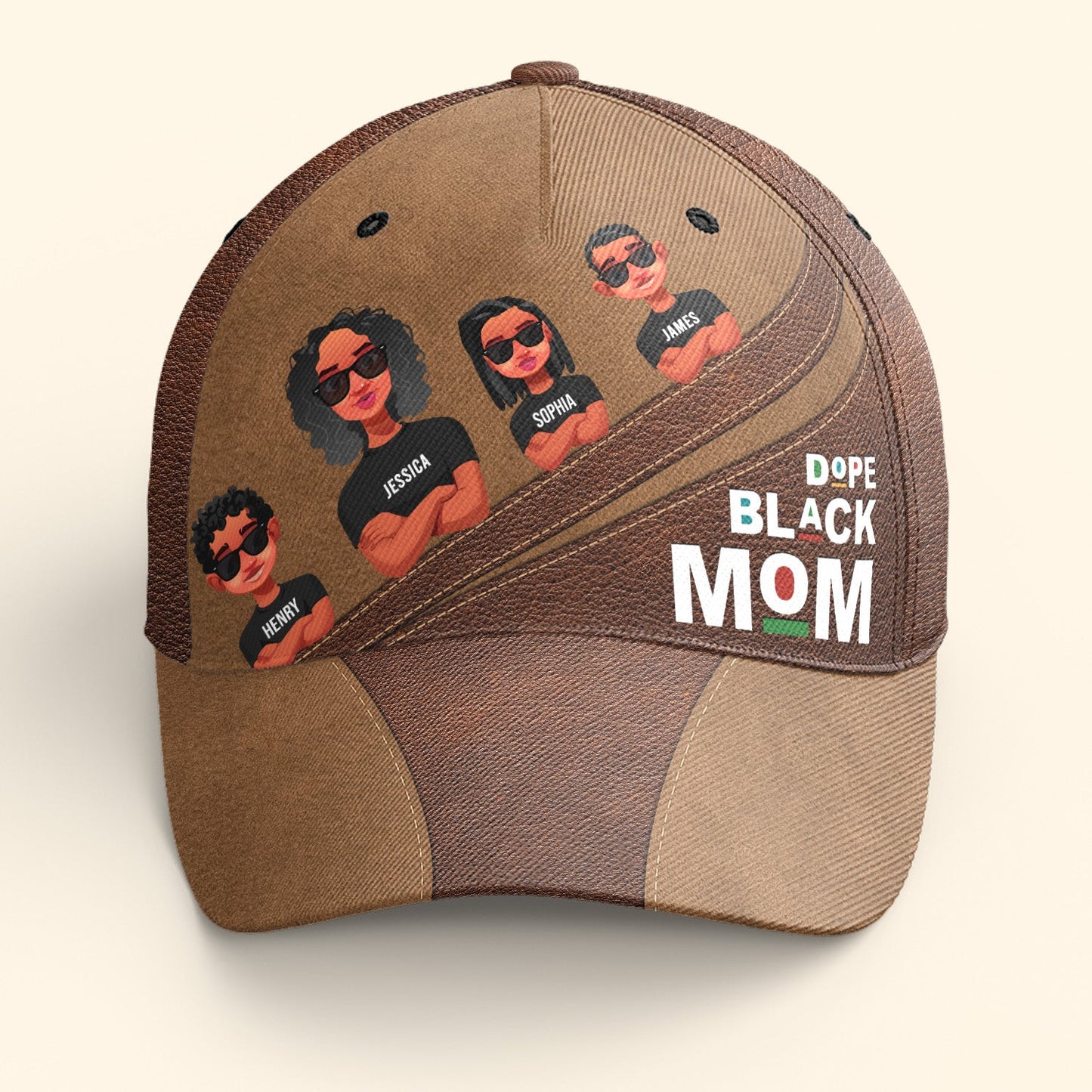 Dope Black Mom - Personalized Classic Cap