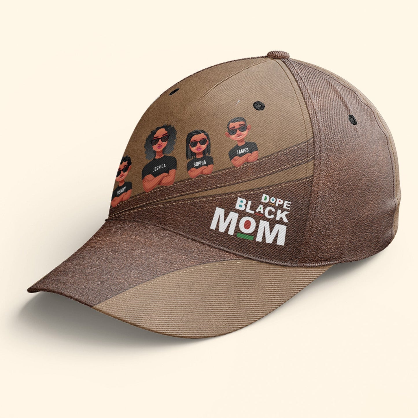 Dope Black Mom - Personalized Classic Cap