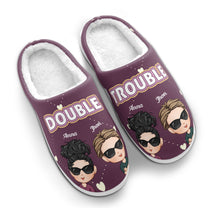Double Trouble - Personalized Slippers