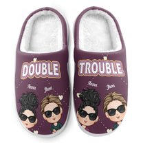 Double Trouble - Personalized Slippers