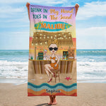 Drink In My Hand - Personalized Beach Towel