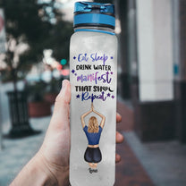 Drink Water And Manifest That Sh** - Personalized Water Tracker Bottle - Birthday Gift For Her, Yoga Girls, Gym, Motivational Gift, Manifestation