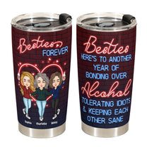 Drinking Partners - Besties Forever - Personalized Tumbler Cup - Birthday, Christmas, New Year Gift For Sisters, Sistas, Besties, Soul Sisters