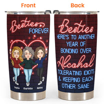 Drinking Partners - Besties Forever - Personalized Tumbler Cup - Birthday, Christmas, New Year Gift For Sisters, Sistas, Besties, Soul Sisters