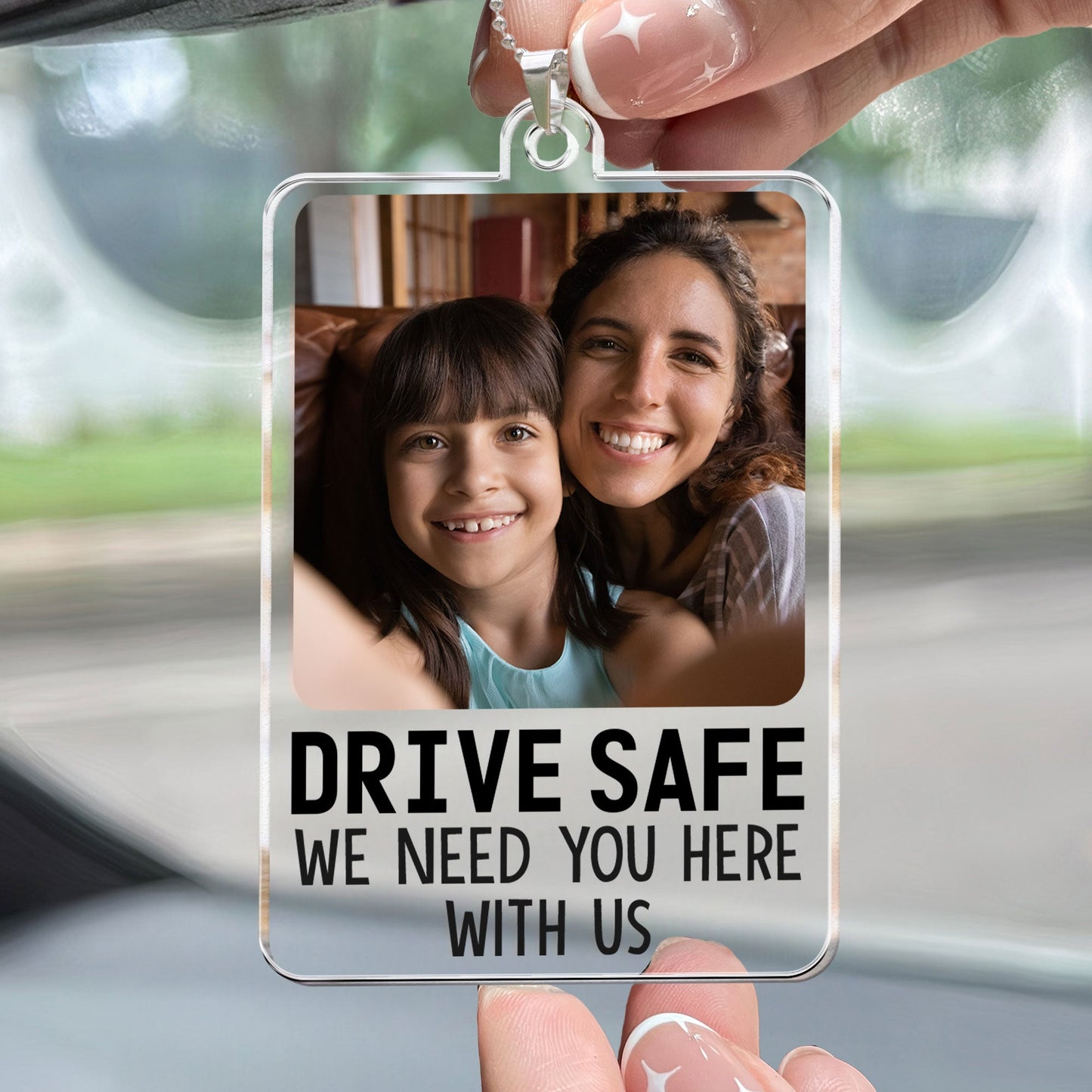 Drive Safe We Need You Here - Personalized Car Photo Ornament