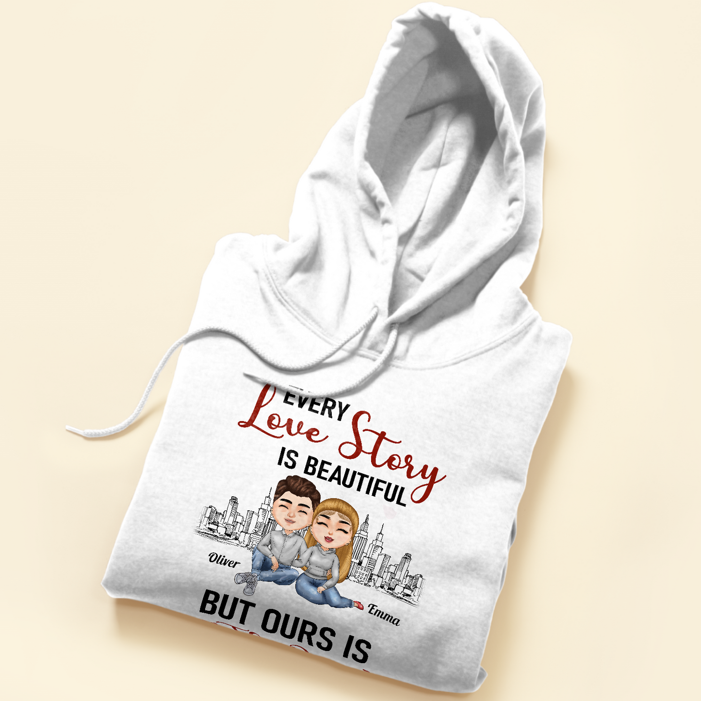 Every Love Story Is Beautiful But Ours Is The Best - Personalized Shirt - Anniversary, Valentine's Day, Birthday Gift For Couples, Lovers, Husband & Wife