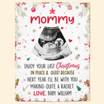 (Photo Inserted) Enjoy Your Last Christmas - Personalized Blanket