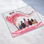 Everything We Are Is Because Of You - Personalized Acrylic Plaque