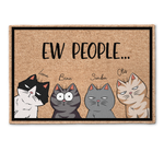 Ew People Cat - Personalized Doormat