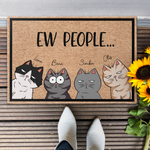 Ew People Cat - Personalized Doormat