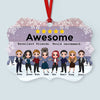 Excellent Friends Would Recommend - Personalized Aluminum Ornament - Christmas Gift For Friends And Colleagues