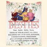 Think Of This Blanket As A Hug - Personalized Blanket - Birthday, Friendship Day Gift For Friend, Besties, Bff