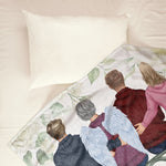 Think Of This As A Hug From Mom To You - Personalized Blanket - Memorial, Mother's Day Gift For Family Members